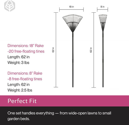World's Greatest Leaf Rake, Durable Steel Design ILT-20