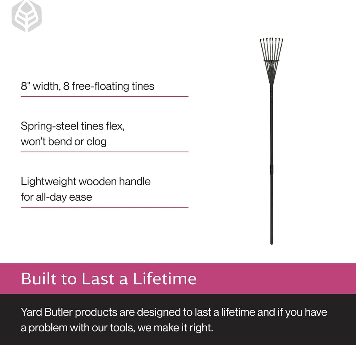 World's Greatest Leaf Rake, Durable Steel Design ILT-20