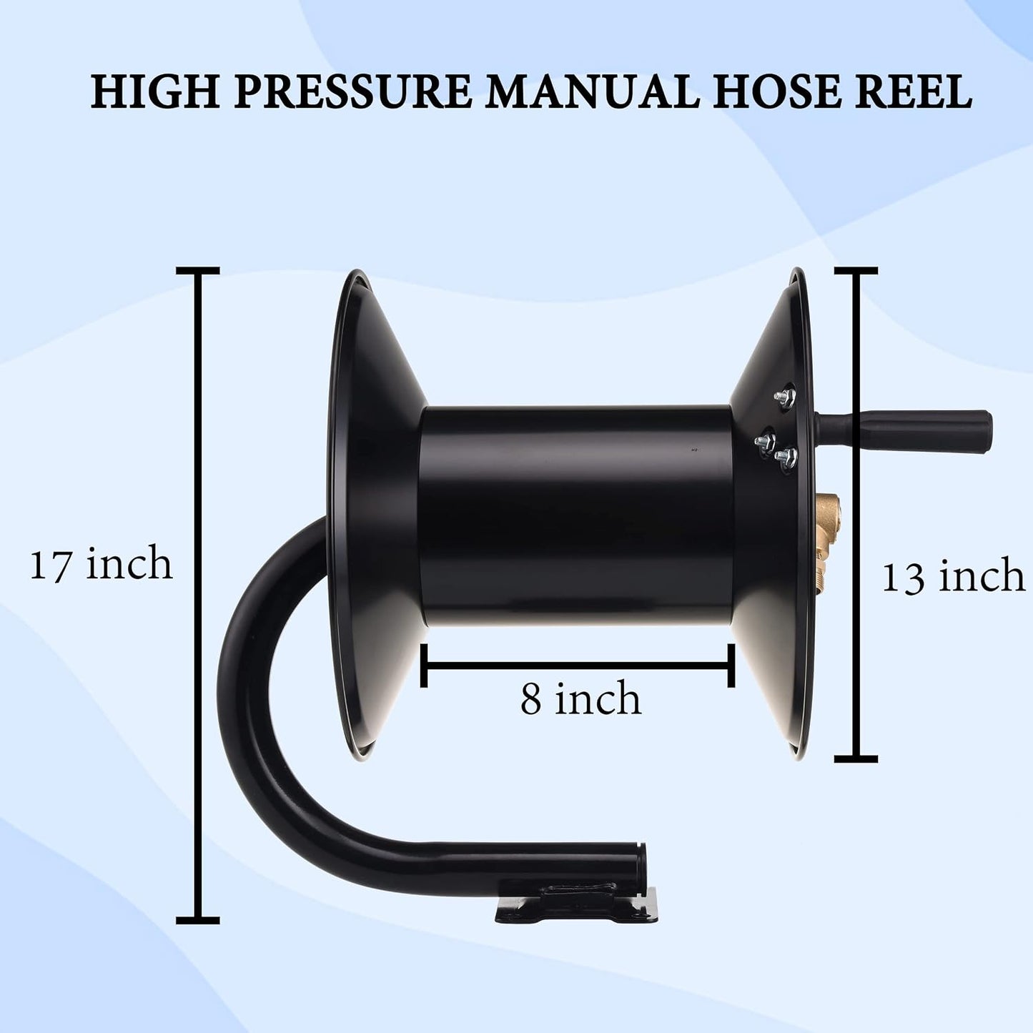 High Pressure Washer Hose Reel 150ft x 3/8" / 300ft x 1/4"