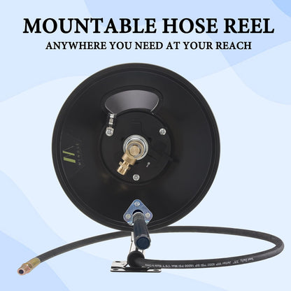 High Pressure Washer Hose Reel 150ft x 3/8" / 300ft x 1/4"