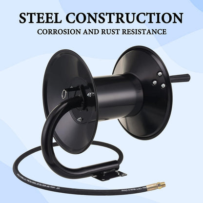 High Pressure Washer Hose Reel 150ft x 3/8" / 300ft x 1/4"