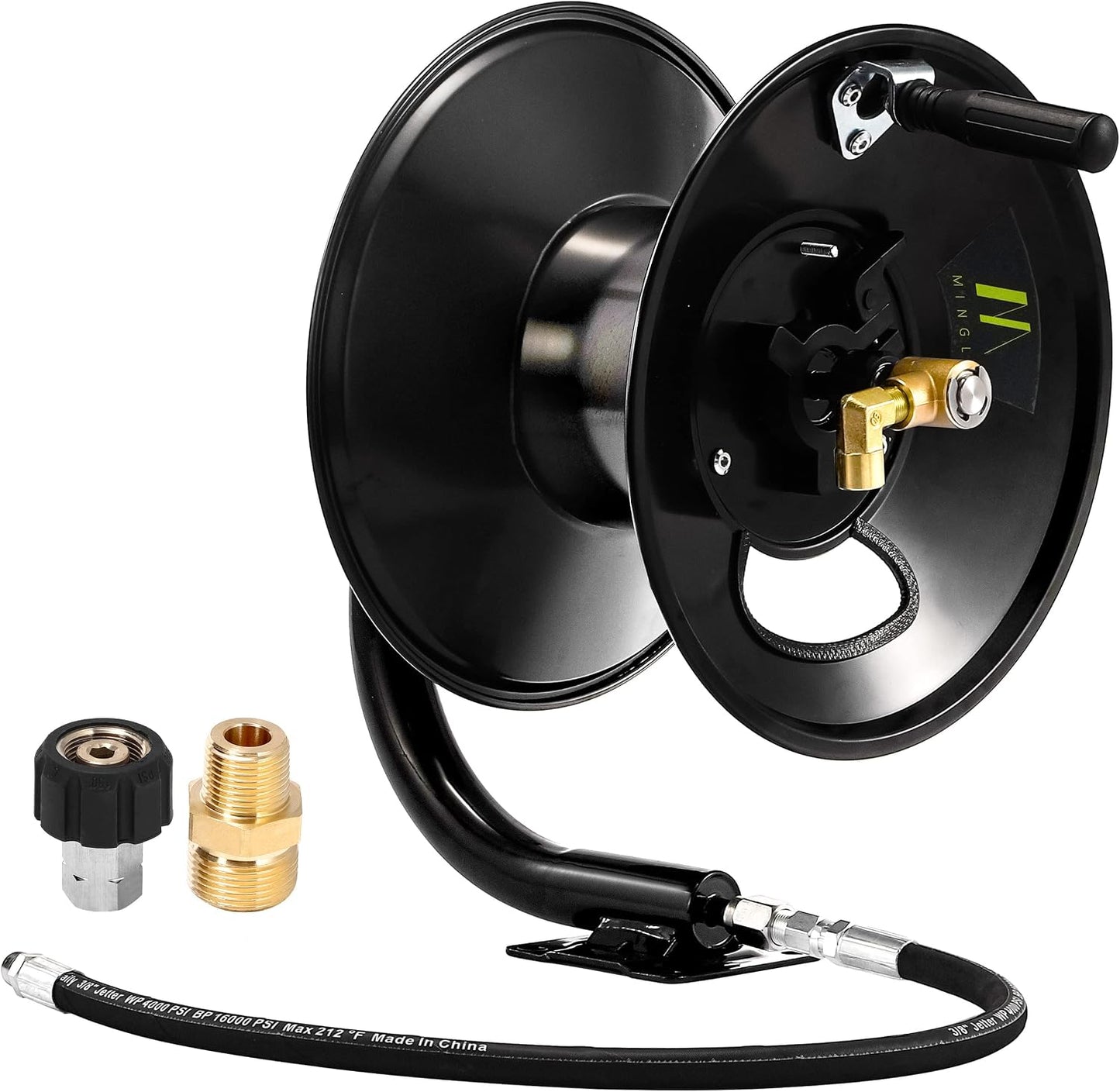 High Pressure Washer Hose Reel 150ft x 3/8" / 300ft x 1/4"
