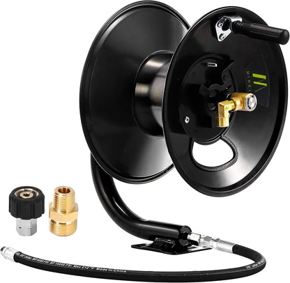 High Pressure Washer Hose Reel 150ft x 3/8" / 300ft x 1/4"