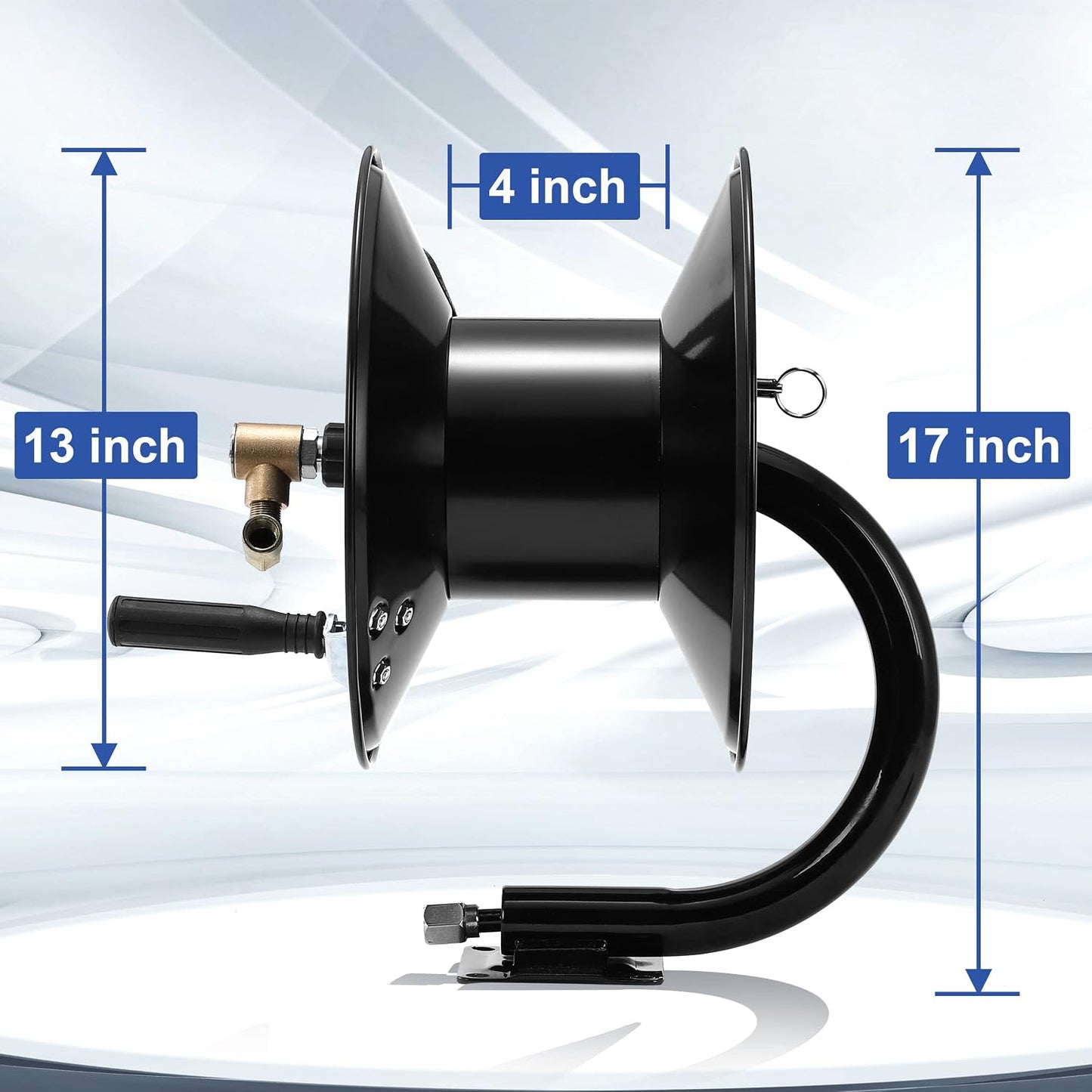 High Pressure Washer Hose Reel 150ft x 3/8" / 300ft x 1/4"