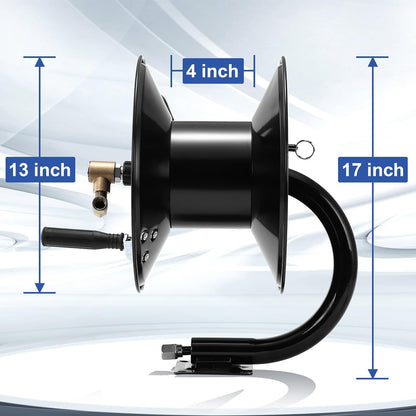 High Pressure Washer Hose Reel 150ft x 3/8" / 300ft x 1/4"