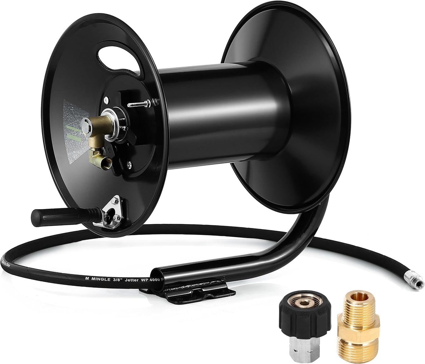 High Pressure Washer Hose Reel 150ft x 3/8" / 300ft x 1/4"