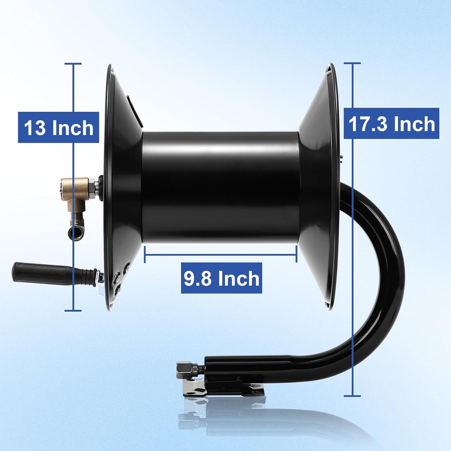 High Pressure Washer Hose Reel 150ft x 3/8" / 300ft x 1/4"