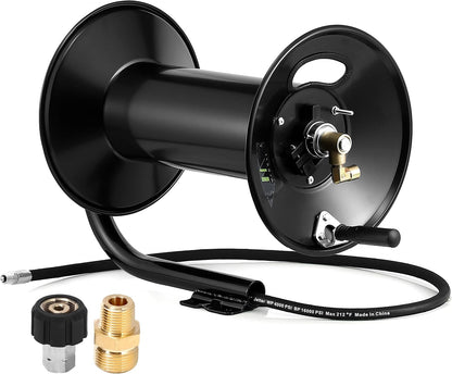 High Pressure Washer Hose Reel 150ft x 3/8" / 300ft x 1/4"