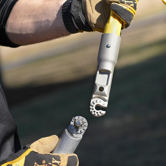 JA-34 Big Mouth Pruner Kit – Pole Pruner with 1.75-Inch Cutting Capacity, Universal Hot Stick Adapter, Easy Blade Replacement and Sharpening, Heavy-Duty Garden Tool