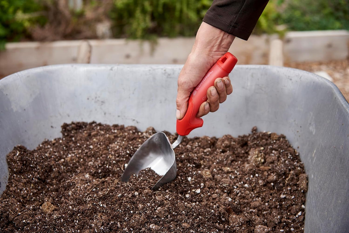 Corona Premium Stainless Steel ComfortGEL Cultivator caltivator, red