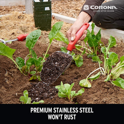 Corona Premium Stainless Steel ComfortGEL Cultivator caltivator, red