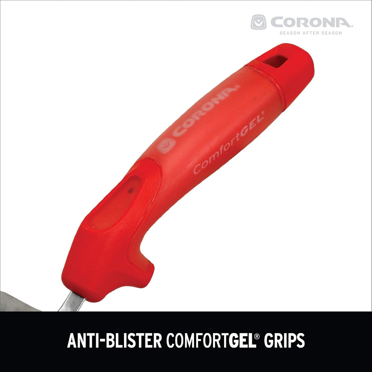 Corona Premium Stainless Steel ComfortGEL Cultivator caltivator, red