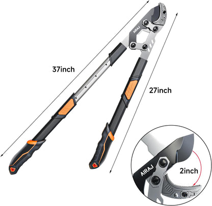 27-37''Anvil Loppers for Tree Trimmer Heavy Duty with Compound Action