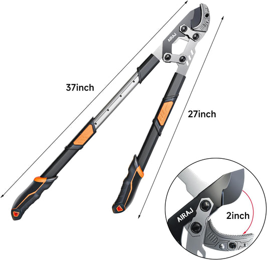 27-37''Anvil Loppers for Tree Trimmer Heavy Duty with Compound Action