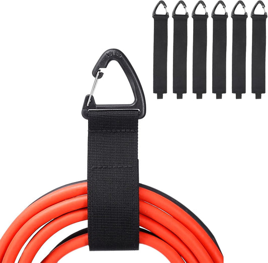 Extension Cord Storage Holder: 6 Pcs 19 in Heavy Duty Nylon Organizer Straps for Hoses & Cables - Storage Holder for Garage & Shed - Workshop Tool Accessories for Mens