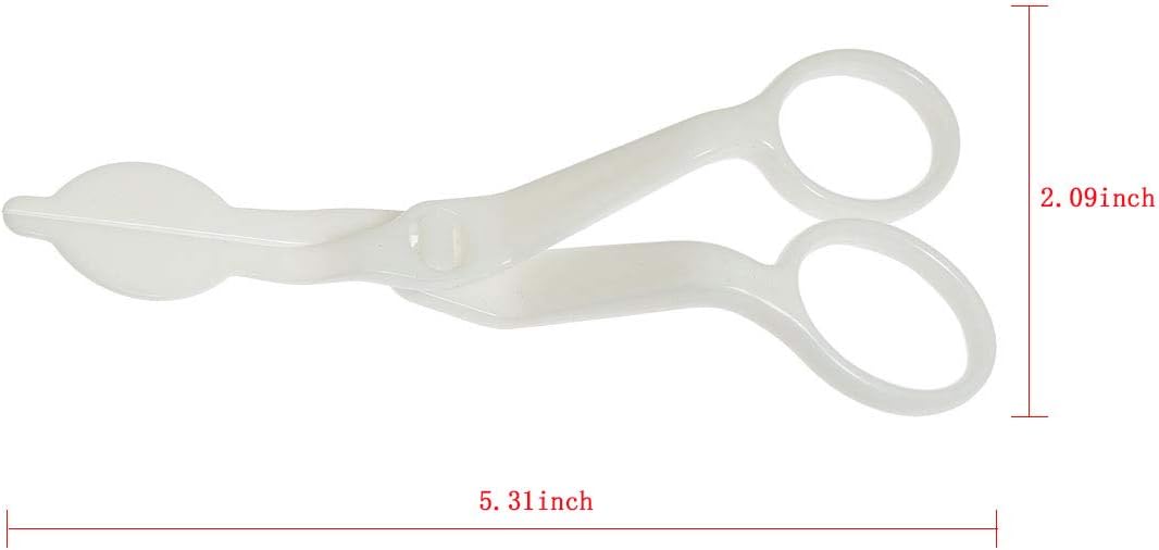 3pcs ABS Plastic Cake Scissors Flower Fondant Decorating Cake Tool Flowers Lifter Cake Edge Scissors Clip Cream Transfer Confectionery Tool (White, Pink, Blue)