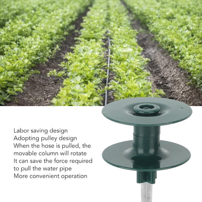 2pcs Garden Hose Guide Spikes, Plant Watering Spikes ABS Zinc Alloy Water Pipe Guide Wheel Durable Garden Hose Guide Holder for Garden Yard Lawn for Plant Protection