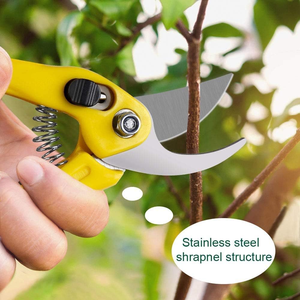 Bonsai Tools Set 7Pcs, Bonsai Tree Tools Kit Succulent Trimming Tools Include Scissors, Cutters, Rake, Round and Pointed Shovel &Training Wire for Bonsai Beginner Gardening Gifts