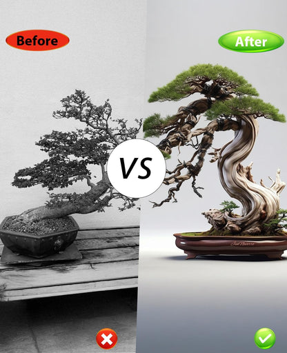 Bonsai Tools Set 7Pcs, Bonsai Tree Tools Kit Succulent Trimming Tools Include Scissors, Cutters, Rake, Round and Pointed Shovel &Training Wire for Bonsai Beginner Gardening Gifts