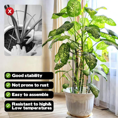 11.8" Dx31.5 H Peony Cages and Supports, 4 Pack Plant Supports for Outdoor Plants Grow Through Hoops Grids Heavy Duty Metal Peony Support Cage Flower Support Rings for Rose Tomato Hydrangea etc