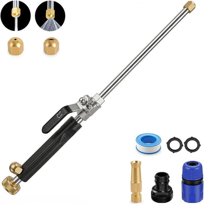 High Pressure Power Washer Wand, Watering Sprayer Cleaning Tool, Hydro Jet Water Hose Nozzle, Wand Lance for Gutter Patio Car Pet Window blue