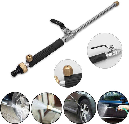 High Pressure Power Washer Wand, Watering Sprayer Cleaning Tool, Hydro Jet Water Hose Nozzle, Wand Lance for Gutter Patio Car Pet Window blue