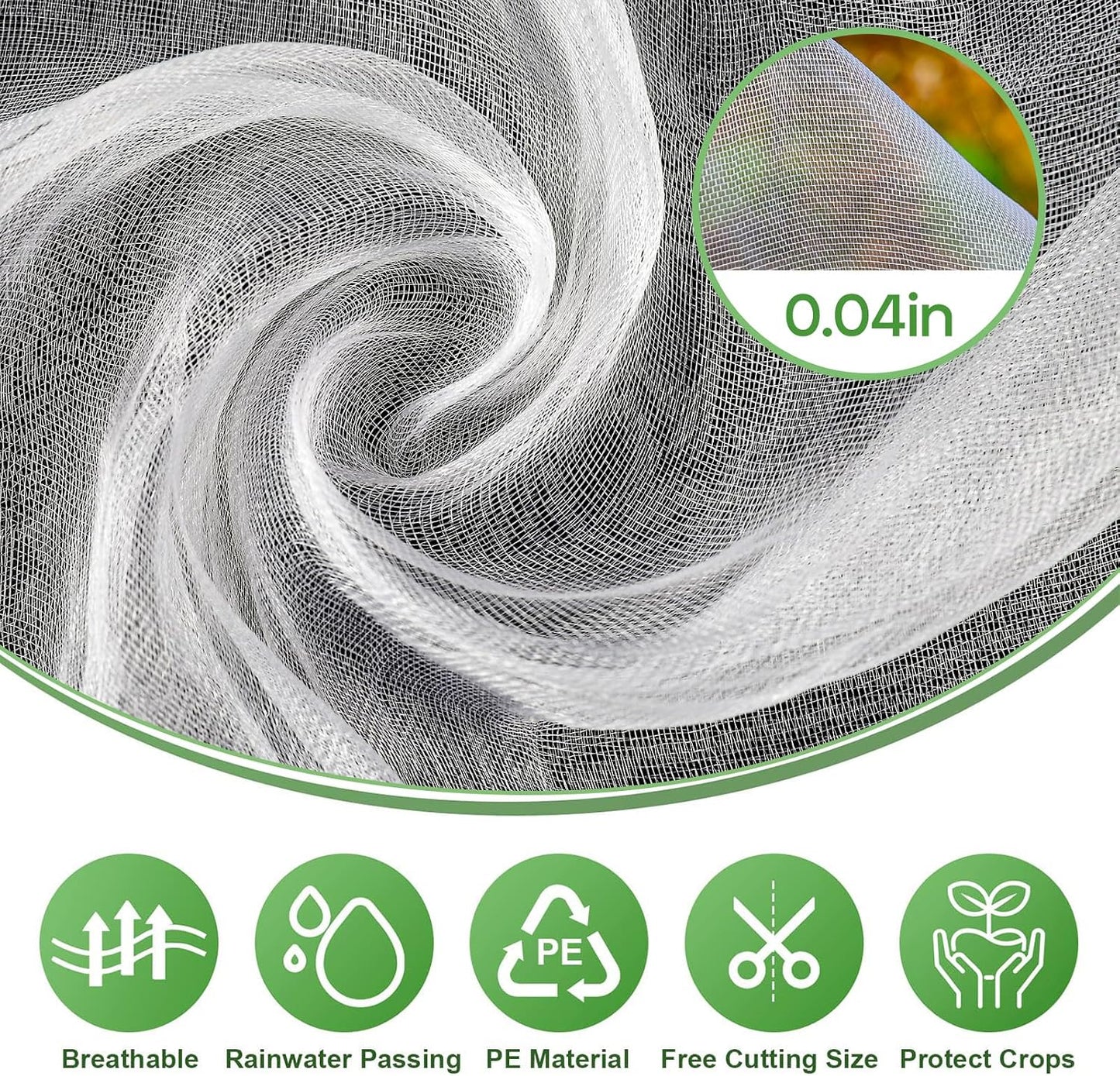 Garden Netting 10 X 50 FT Ultra Fine Netting for Garden Protection,Garden Netting for Raised Beds,Mosquito Net for Blueberry Shrubs Vegetables Fruits Flowers Crops Pest Barrier