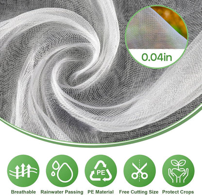 Garden Netting 10 X 50 FT Ultra Fine Netting for Garden Protection,Garden Netting for Raised Beds,Mosquito Net for Blueberry Shrubs Vegetables Fruits Flowers Crops Pest Barrier