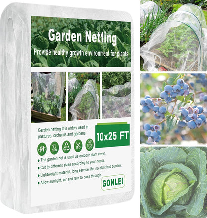 Garden Netting 10 X 50 FT Ultra Fine Netting for Garden Protection,Garden Netting for Raised Beds,Mosquito Net for Blueberry Shrubs Vegetables Fruits Flowers Crops Pest Barrier