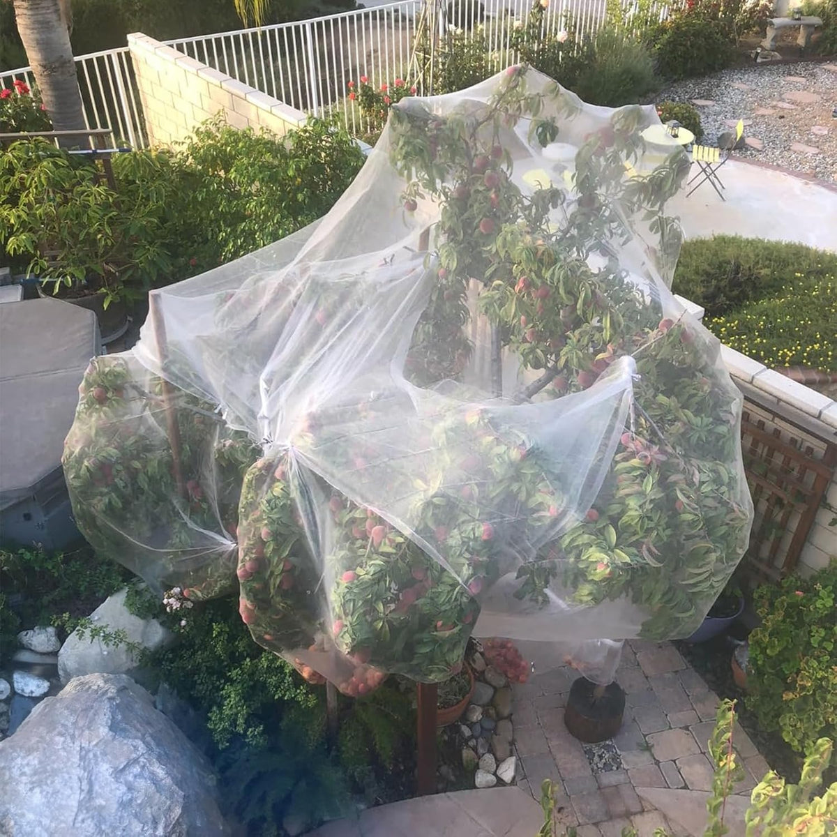 Garden Netting 10 X 50 FT Ultra Fine Netting for Garden Protection,Garden Netting for Raised Beds,Mosquito Net for Blueberry Shrubs Vegetables Fruits Flowers Crops Pest Barrier