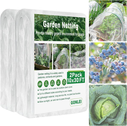 Garden Netting 10 X 50 FT Ultra Fine Netting for Garden Protection,Garden Netting for Raised Beds,Mosquito Net for Blueberry Shrubs Vegetables Fruits Flowers Crops Pest Barrier
