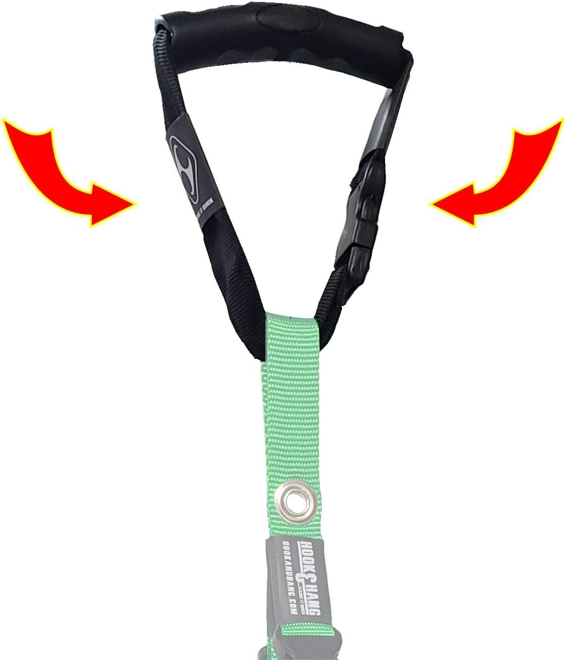 Universal Handle Strap - Built to Carry the Hook & Hang Strap (Not Included) - Versatile and Adjustable to use in Many Other Applications (Black)