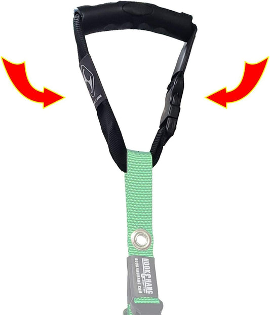 Universal Handle Strap - Built to Carry the Hook & Hang Strap (Not Included) - Versatile and Adjustable to use in Many Other Applications (Black)