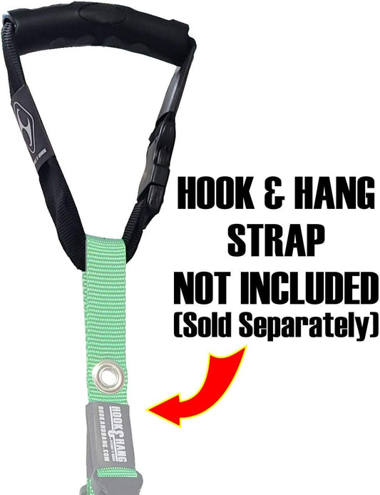 Universal Handle Strap - Built to Carry the Hook & Hang Strap (Not Included) - Versatile and Adjustable to use in Many Other Applications (Black)
