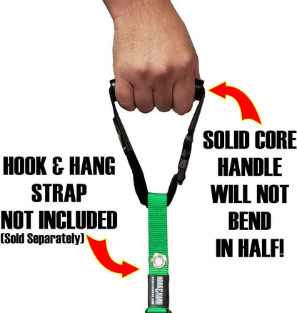 Universal Handle Strap - Built to Carry the Hook & Hang Strap (Not Included) - Versatile and Adjustable to use in Many Other Applications (Black)
