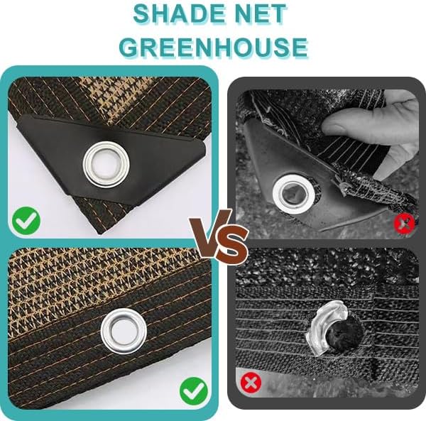 Garden Shade Cloth 10x10ft UV 70% Sunblock Outdoor Sun Shade with Grommets Sun Shade Outdoor Cover Plant Covers Freeze Protection Shade Cloth for Chicken Coop Cover Brown10x10FT - Colors A