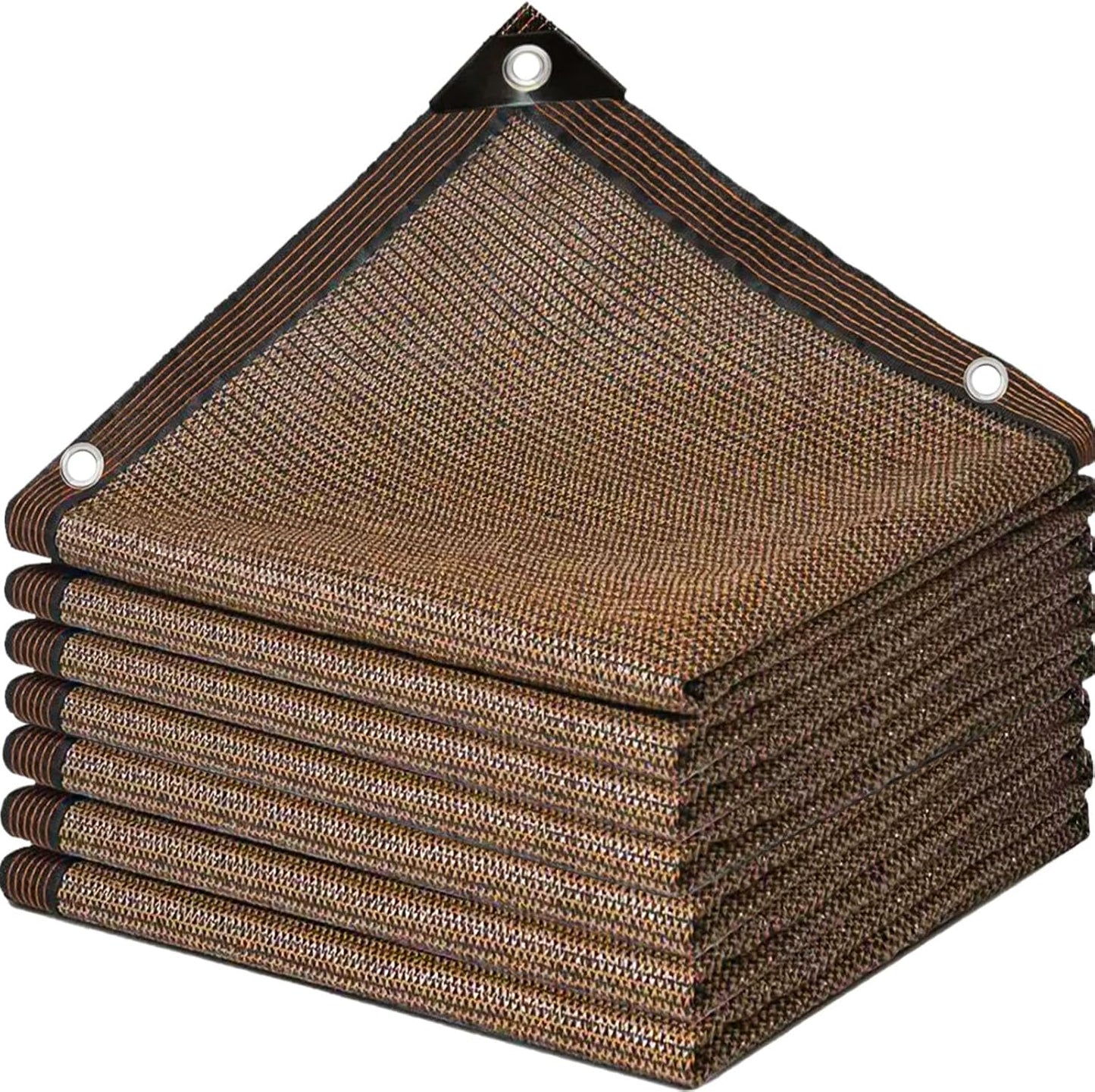 Garden Shade Cloth 10x10ft UV 70% Sunblock Outdoor Sun Shade with Grommets Sun Shade Outdoor Cover Plant Covers Freeze Protection Shade Cloth for Chicken Coop Cover Brown10x10FT - Colors A