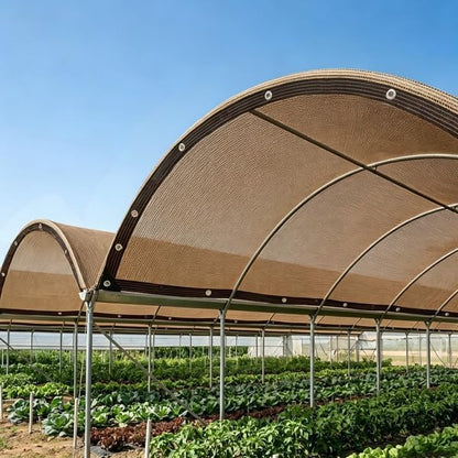 Garden Shade Cloth 10x10ft UV 70% Sunblock Outdoor Sun Shade with Grommets Sun Shade Outdoor Cover Plant Covers Freeze Protection Shade Cloth for Chicken Coop Cover Brown10x10FT - Colors A