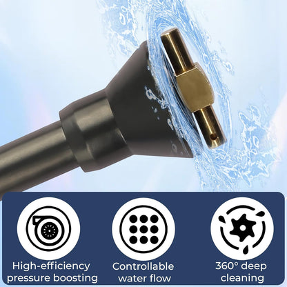 RV Flexible Swivel Stick, 60 Inch RV Tank Wand Tank Sprayer Wand with Backflow Prevent Valve Leak-Proof for RV Black Water Tank Cleaning Household Toilet & Garden Irrigation.