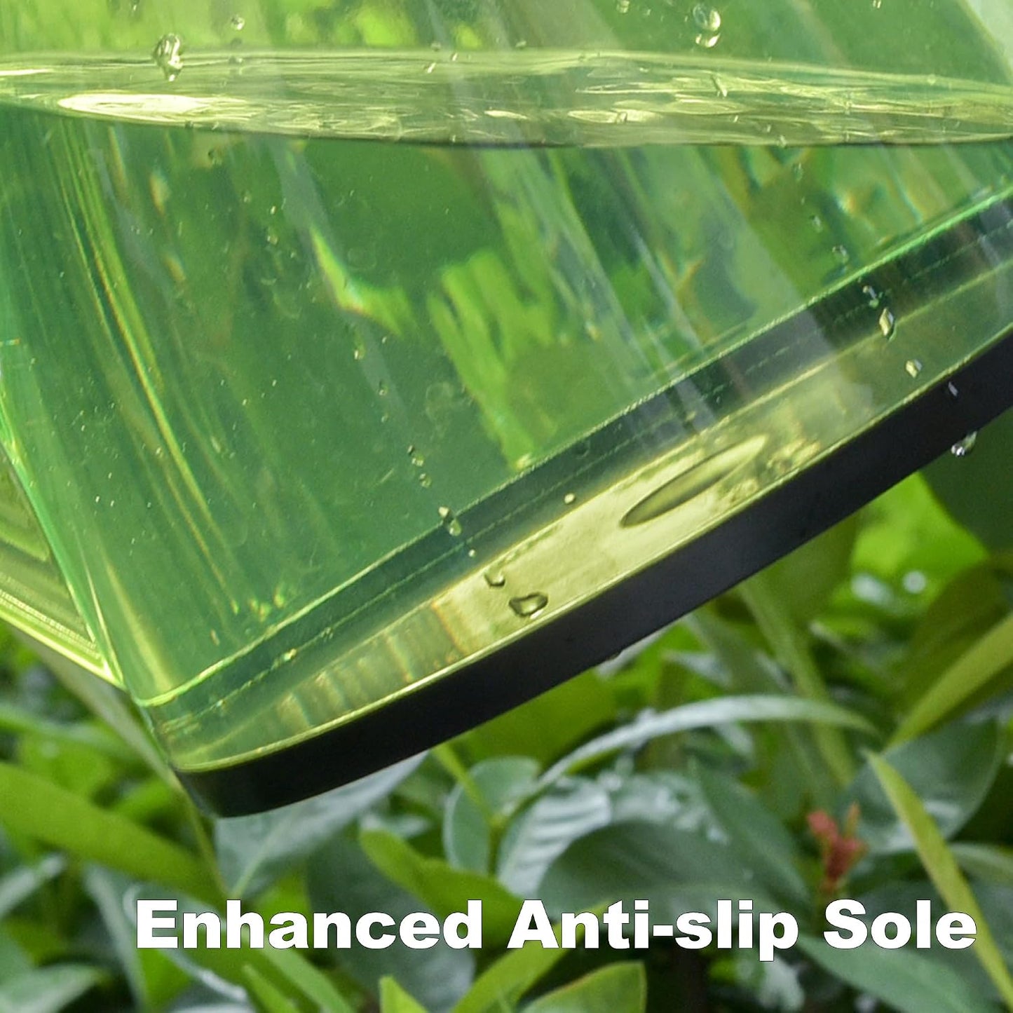 Yellow1.5L Transparent Plastic Watering Can Long Spout Comfort Grip