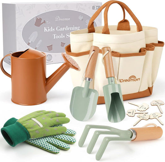 Kids Gardening Set, Quality Gardening Tool Kit Outdoor Toys for Toddlers