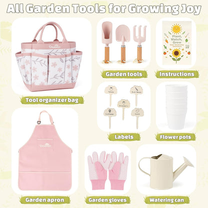 Kids Gardening Set, Quality Gardening Tool Kit Outdoor Toys for Toddlers