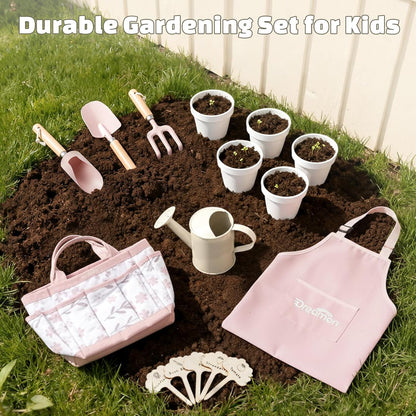 Kids Gardening Set, Quality Gardening Tool Kit Outdoor Toys for Toddlers