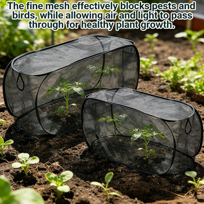 Pop Up Garden Row Cover, 39x18x16 for Raised Beds