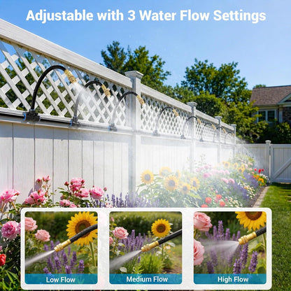100FT 360° Adjustable Irrigation System for Garden