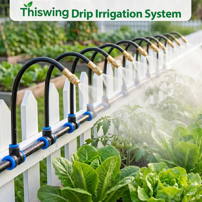 100FT 360° Adjustable Irrigation System for Garden
