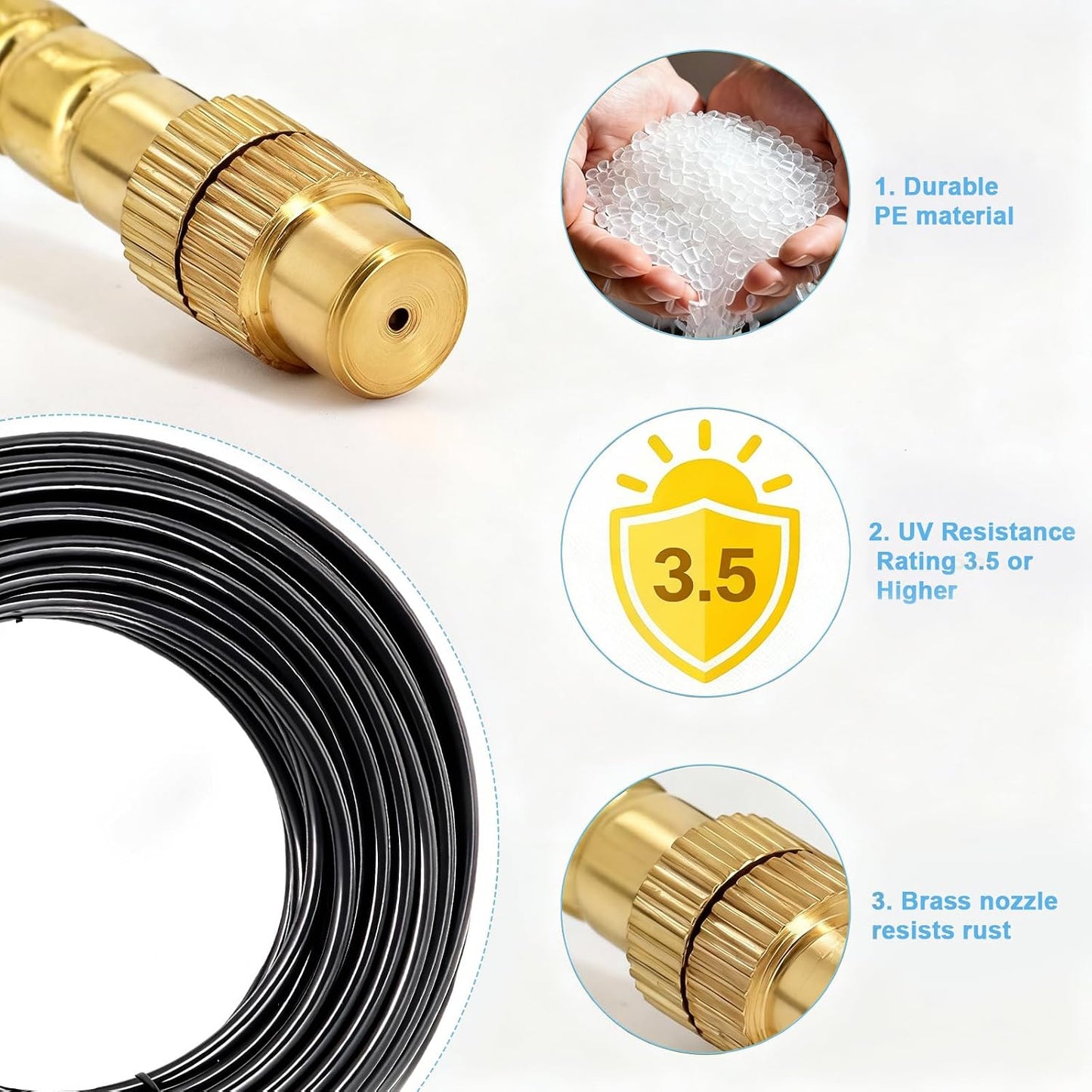 100FT 360° Adjustable Irrigation System for Garden