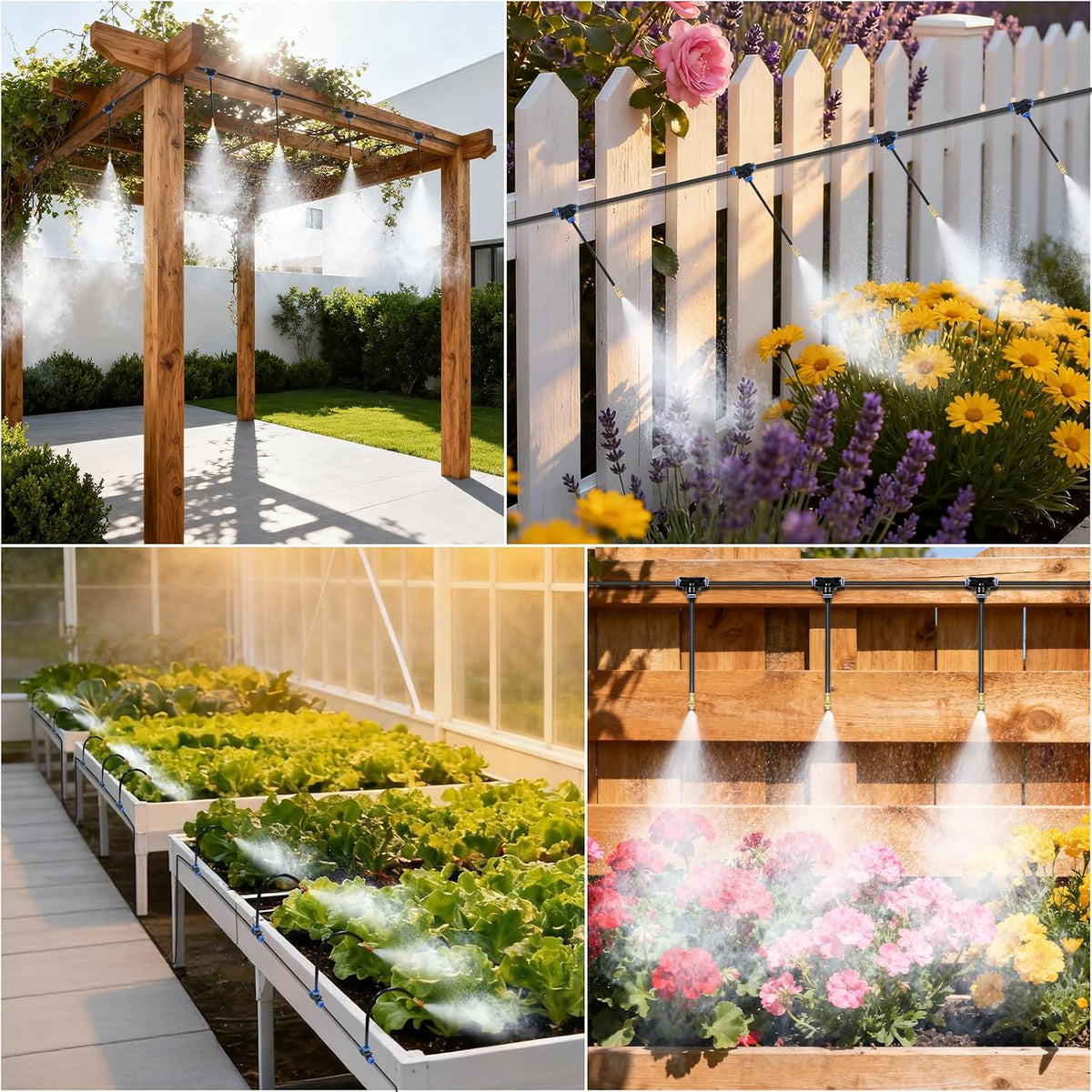 100FT 360° Adjustable Irrigation System for Garden
