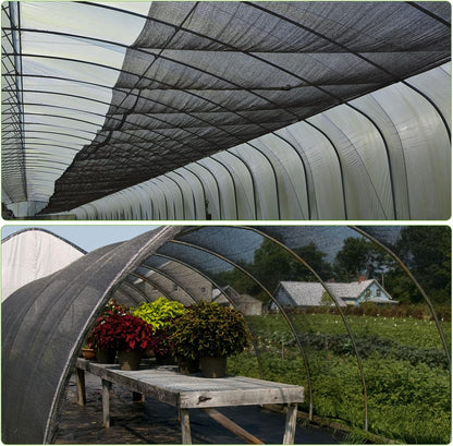 39 x 10 Ft Mosquito Netting for Garden Patio, Breathable Mesh Net for Bird and Insect Protection, Plant Cover for Vegetables, Fruits and Flowers, 3x12m Black