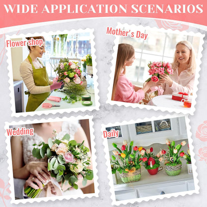 9 Pcs Rose Thorn Remover Set for Wedding Women Mother Gift, Pink